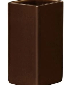 IITTALA Ruutu 18cm Glass Vase Brown