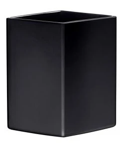 IITTALA Ruutu 18cm Glass Vase Black
