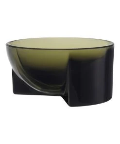 IITTALA Kuru Glass Bowl 13cm Moss Green