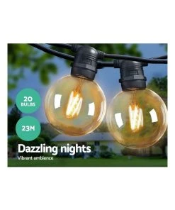 My Plaza Jingle Jollys 23m LED Festoon String Lights Kits Wedding Party Warm White 6 My Plaza Jingle Jollys 23m LED Festoon String Lights Kits Wedding Party Warm White -The Shine Nook Sales Store 757089550 3 720x928