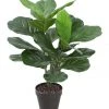 Cooper & Co 75Cm Tall Potted Fiddle Leaf Home Decor Fake Plant Indoor
