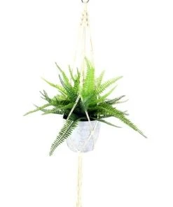 Cooper & Co 95Cm Tall Hanging Potted Artificial Boston Fern Decor Fake Plant Indoor