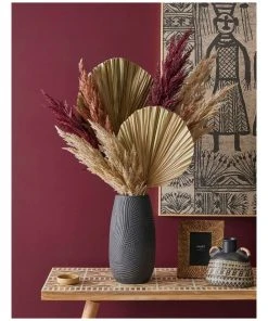 Rogue Dried Cut Fan Palm 90cm Artificial Stem Natural