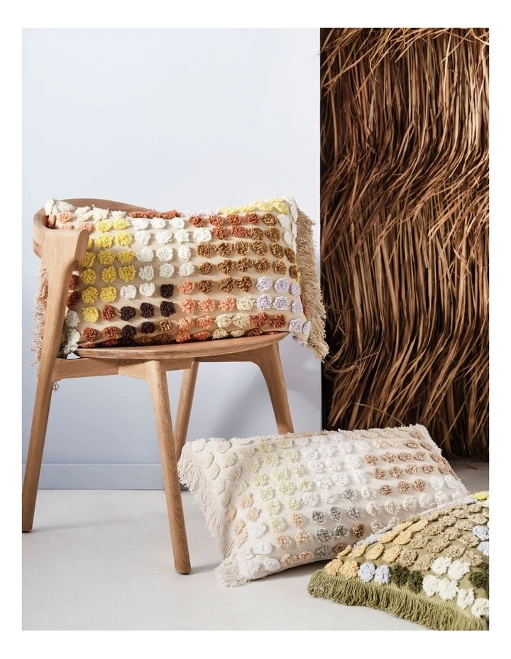 Linen House McKenzie Cushion in Vanilla 2 Linen House McKenzie Cushion in Vanilla - Image 2