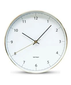 Salt&Pepper Blair 31cm Wall Clock White/Gold
