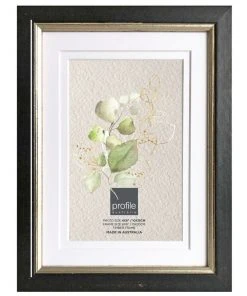 Profile Bonjour Black Silver Timber Photo Frame 11x14"/8x10"