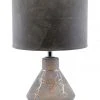 Salt&Pepper Crackle Table Lamp Grey 32cm