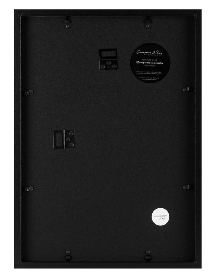 Cooper & Co Set Of 2 29.7cmx42 Mat to 21x29.7cm Black Premium Paradise Wooden Photo Frame 3 Cooper & Co Set Of 2 29.7cmx42 Mat to 21x29.7cm Black Premium Paradise Wooden Photo Frame - Image 3