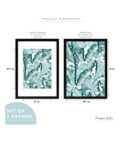 Cooper & Co Set Of 2 29.7cmx42 Mat to 21x29.7cm Black Premium Paradise Wooden Photo Frame 13 Cooper & Co Set Of 2 29.7cmx42 Mat to 21x29.7cm Black Premium Paradise Wooden Photo Frame -The Shine Nook Sales Store 779423230 7 720x928