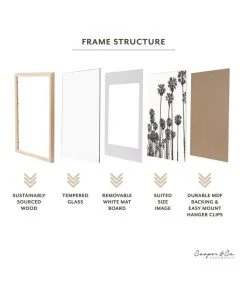 Cooper & Co 60x90cm Mat to 50x70cm Oak Premium Paradise Wooden Photo Frame -The Shine Nook Sales Store 779424400 5 720x928