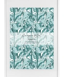 Cooper & Co 60x90cm Mat to 50x70cm White Premium Paradise Wooden Photo Frame