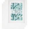 Cooper & Co Set Of 4 15x20cm Mat to 10x15cm White Premium Paradise Wooden Photo Frame