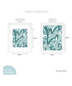 Cooper & Co Set Of 4 15x20cm Mat to 10x15cm White Premium Paradise Wooden Photo Frame 13 Cooper & Co Set Of 4 15x20cm Mat to 10x15cm White Premium Paradise Wooden Photo Frame -The Shine Nook Sales Store 779424670 7 720x928