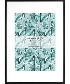Cooper & Co 59.4x84.1cm Mat to 42x59.4cm Black Premium Paradise Wooden Photo Frame