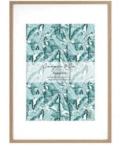 Cooper & Co 59.4x84.1cm Mat to 42x59.4cm Oak Premium Paradise Wooden Photo Frame