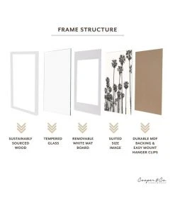 Cooper & Co 50x70cm Mat to 40x50cm White Premium Paradise Wooden Photo Frame -The Shine Nook Sales Store 779425390 5 720x928