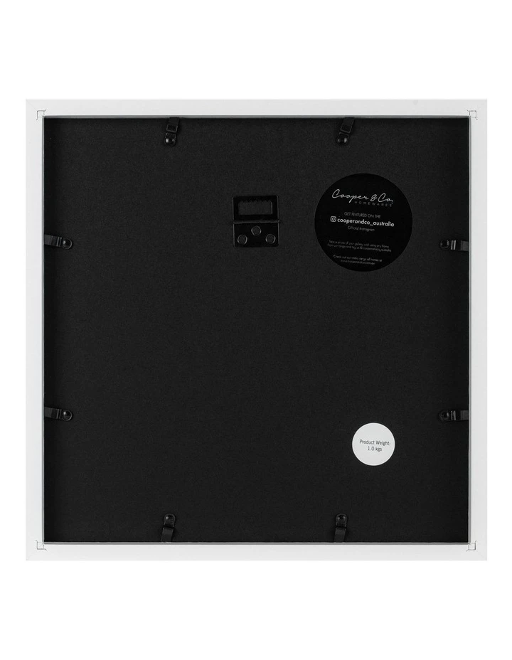Cooper & Co Set Of 2 30x30cm Mat to 20x20cm White Premium Paradise Wooden Photo Frame 3 Cooper & Co Set Of 2 30x30cm Mat to 20x20cm White Premium Paradise Wooden Photo Frame - Image 3