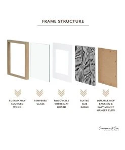 Cooper & Co Set Of 2 30x30cm Mat to 20x20cm Oak Premium Paradise Wooden Photo Frame -The Shine Nook Sales Store 779425570 6 720x928