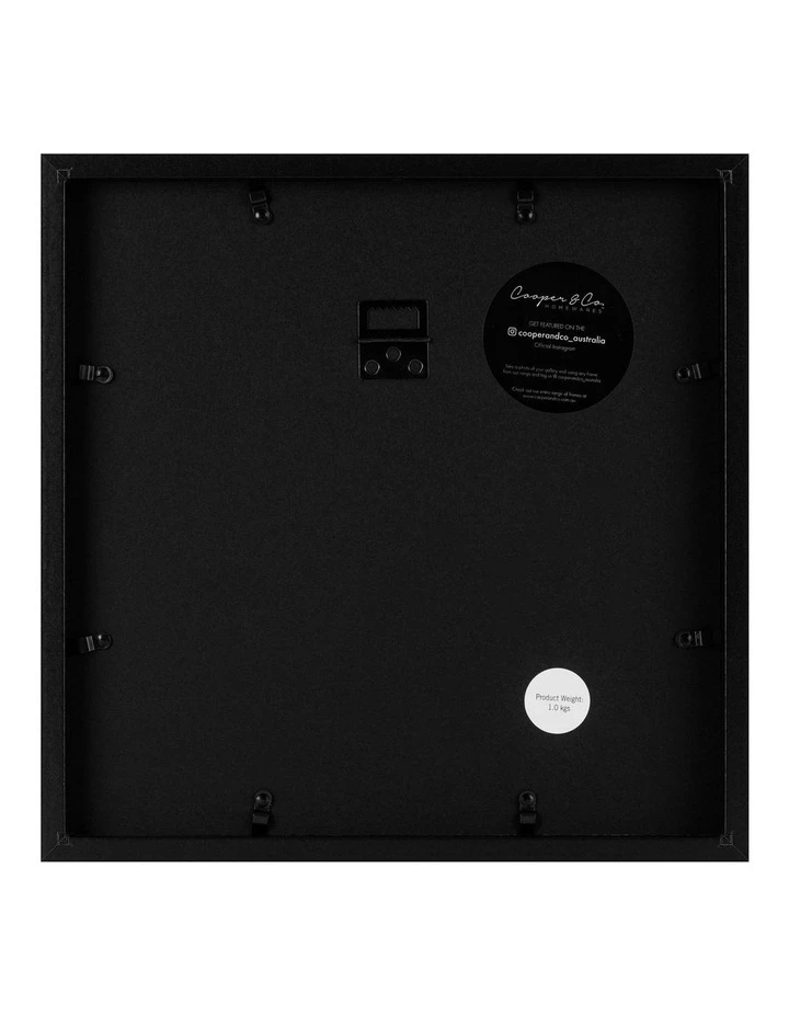 Cooper & Co Set Of 2 30x30cm Mat to 20x20cm Black Premium Paradise Wooden Photo Frame 3 Cooper & Co Set Of 2 30x30cm Mat to 20x20cm Black Premium Paradise Wooden Photo Frame - Image 3