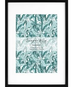 Cooper & Co 42x59.4cm Mat to 29.7x42cm Black Premium Paradise Wooden Photo Frame