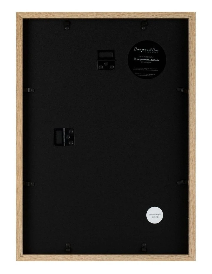 Cooper & Co Set Of 2 29.7x42cm Mat to 21x29.7cm Oak Premium Paradise Wooden Photo Frame 3 Cooper & Co Set Of 2 29.7x42cm Mat to 21x29.7cm Oak Premium Paradise Wooden Photo Frame - Image 3