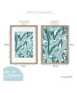 Cooper & Co Set Of 2 29.7x42cm Mat to 21x29.7cm Oak Premium Paradise Wooden Photo Frame 13 Cooper & Co Set Of 2 29.7x42cm Mat to 21x29.7cm Oak Premium Paradise Wooden Photo Frame -The Shine Nook Sales Store 779426380 7 720x928