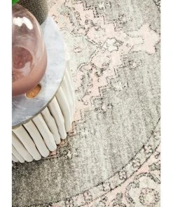 Rug Culture Avenue 703 Grey Round Rug -The Shine Nook Sales Store 782203600 5 720x928