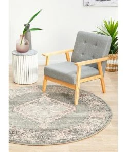 Rug Culture Avenue 703 Grey Round Rug -The Shine Nook Sales Store 782203600 7 720x928