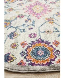 Rug Culture Babylon 208 Multi Round Rug -The Shine Nook Sales Store 782205760 4 720x928