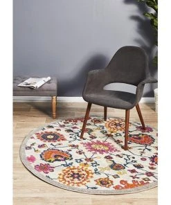 Rug Culture Babylon 208 Multi Round Rug -The Shine Nook Sales Store 782205760 7 720x928