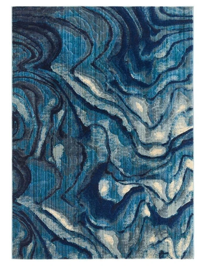 Rug Culture Dreamscape Waves Modern Indigo Rug 5 Rug Culture Dreamscape Waves Modern Indigo Rug - Image 5