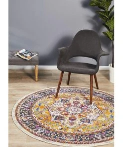Rug Culture Babylon 207 Multi Round Rug -The Shine Nook Sales Store 782207290 7 720x928