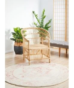 Rug Culture Avenue 702 Rose Round Rug -The Shine Nook Sales Store 782207560 7 720x928