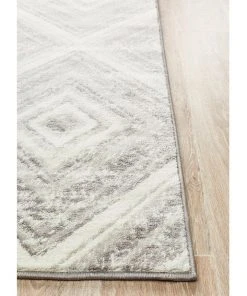 Rug Culture Sabrina Geo Diamonds Rug Silver Grey -The Shine Nook Sales Store 782207830 3 720x928
