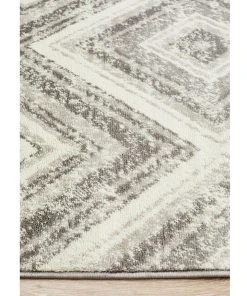 Rug Culture Sabrina Geo Diamonds Rug Silver Grey -The Shine Nook Sales Store 782207830 4 720x928