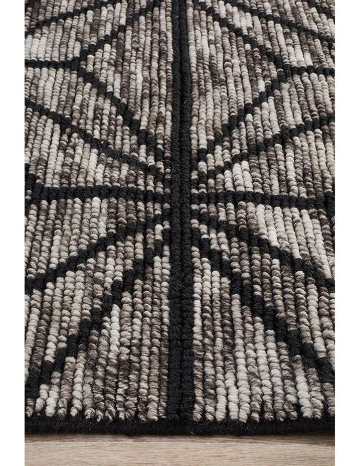 Rug Culture Miller Rhythm Motif Charcoal Rug 4 Rug Culture Miller Rhythm Motif Charcoal Rug - Image 4