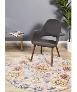 Rug Culture Babylon 210 Multi Round Rug -The Shine Nook Sales Store 782209630 7 720x928