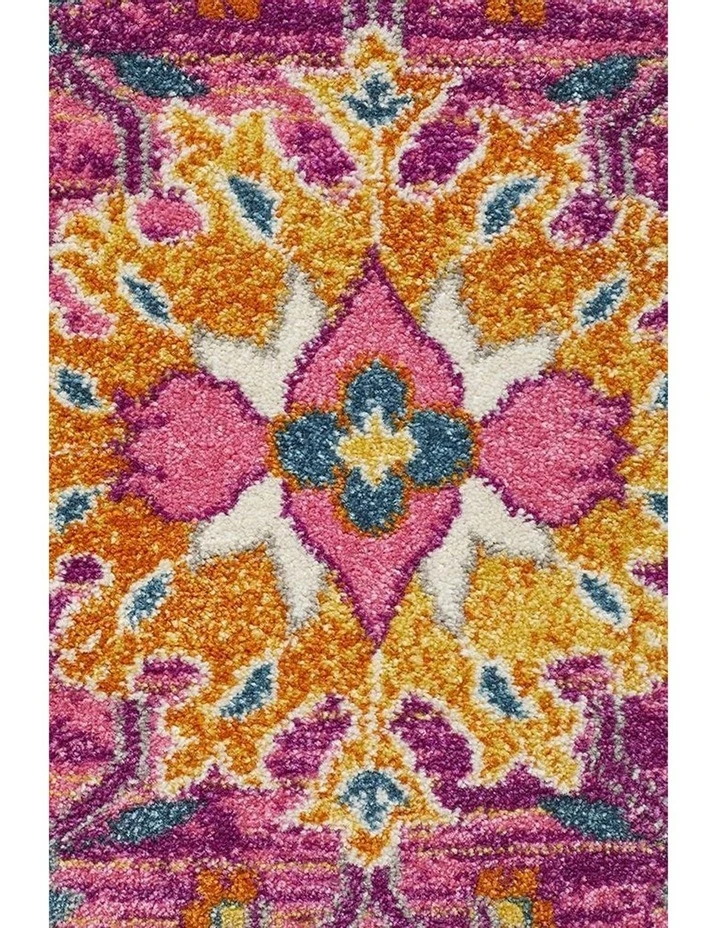 Rug Culture Babylon 210 Fuchsia Round Rug 5 Rug Culture Babylon 210 Fuchsia Round Rug - Image 5