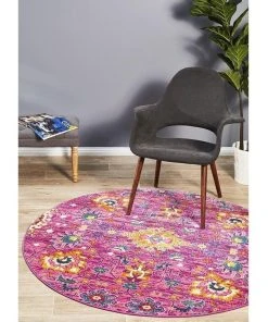 Rug Culture Babylon 210 Fuchsia Round Rug 13 Rug Culture Babylon 210 Fuchsia Round Rug -The Shine Nook Sales Store 782210440 7 720x928