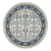Rug Culture Century 988 Blue Round Rug