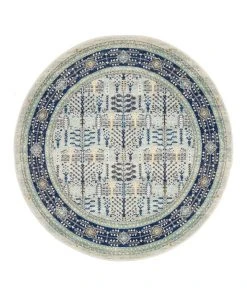 Rug Culture Century 988 Blue Round Rug