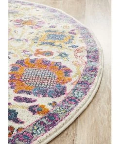 Rug Culture Babylon 206 Multi Round Rug -The Shine Nook Sales Store 782214580 3 720x928