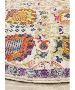 Rug Culture Babylon 206 Multi Round Rug -The Shine Nook Sales Store 782214580 4 720x928