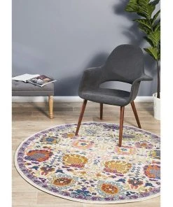 Rug Culture Babylon 206 Multi Round Rug -The Shine Nook Sales Store 782214580 7 720x928