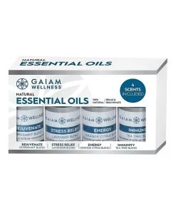 Gaiam All Natural Essential Oils Set of 4 10ml