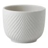 Wedgwood Folia 8cm Mini Pots White