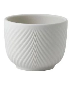 Wedgwood Folia 8cm Mini Pots White