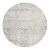 Rug Culture Mirage Zelda Silver Grey Round Rug