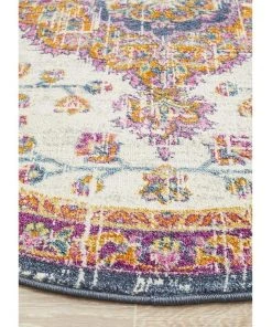 Rug Culture Babylon 205 White Round Rug -The Shine Nook Sales Store 790148890 4 720x928