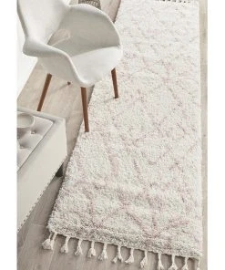 Rug Culture Saffron 55 Pink Runner Rug -The Shine Nook Sales Store 790149430 7 720x928